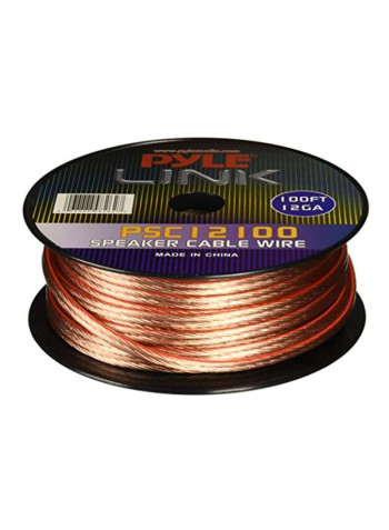 12-Gauge Speaker Wire 100feet Gold