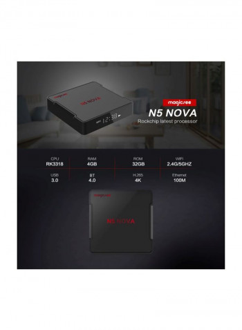 4K HD Media Player With Remote N5 Black