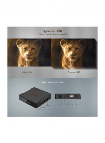 4K HD Media Player With Remote N5 Black