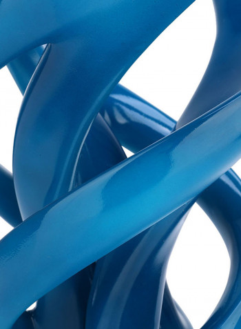 Abstract Iron Casting Sculpture Blue 40x28x30centimeter