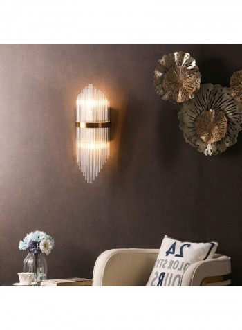 Crystal Wall Lamp White 80x30x20centimeter