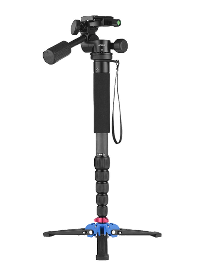 Camera Monopod With Three-Legged Supporting Stand Black/Blue/Red