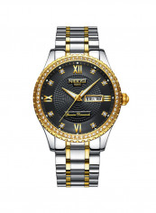 Men's Waterproof Stainless Steel Calendar Display Analog Watch NNSB03708625