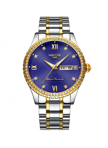 Men's Waterproof Stainless Steel Calendar Display Analog Watch NNSB03708627