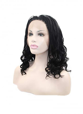 Braiding With Curly Tip Hair Wig Black 16inch