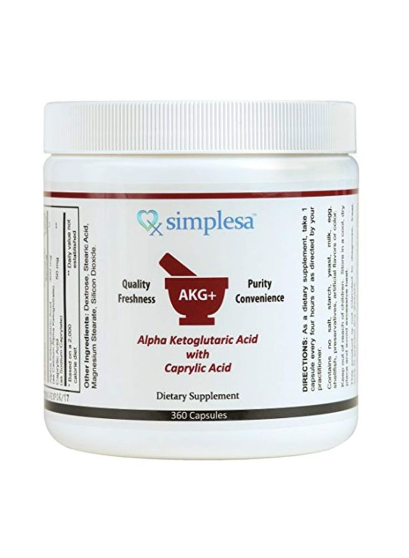 AKG Dietary Supplement - 360 Capsules