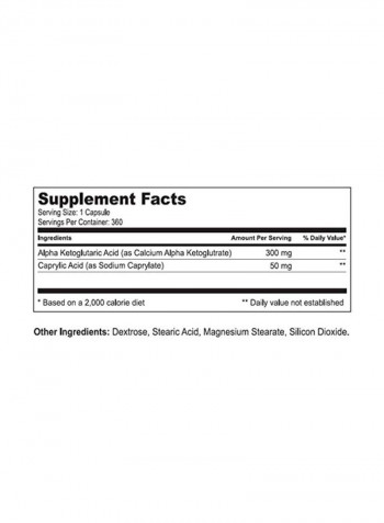AKG Dietary Supplement - 360 Capsules