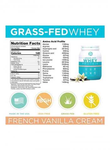 Grass Fed Whey Protein - Vanilla
