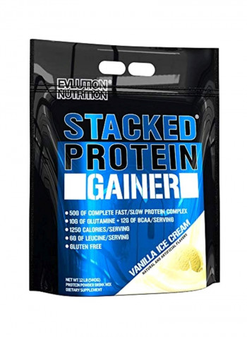 Stacked Protein Gainer Supplement - Vanilla Ice Cream