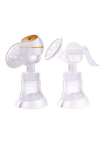 1-Piece Manual And Electric Breast Pump