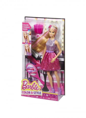 Hair Color And Style Fashion Doll CFN47