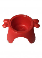 Yoga Raised Pet Bowl Red L