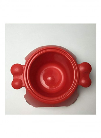 Yoga Raised Pet Bowl Red L