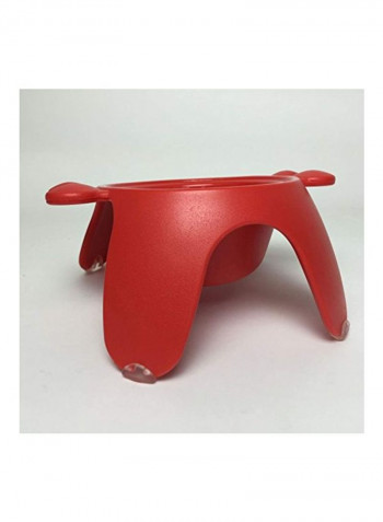 Yoga Raised Pet Bowl Red L