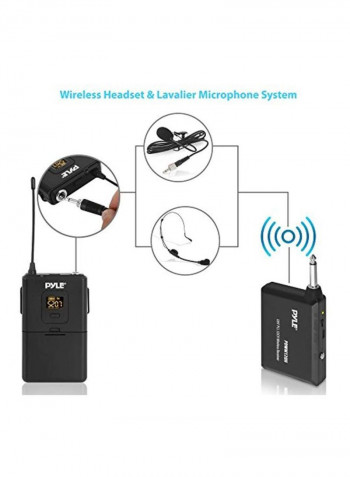 32-Channels Wireless Microphone PDWM12UH Black