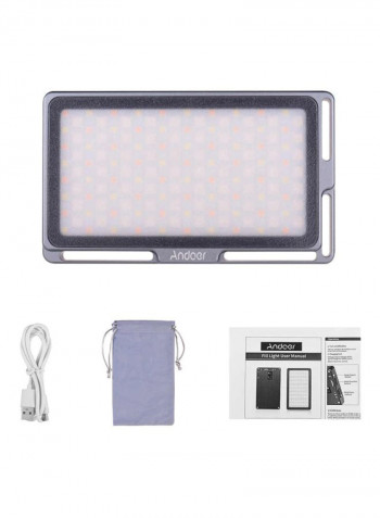Portable RGB LED Video Light Panel Grey
