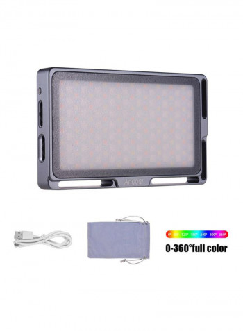 Portable RGB LED Video Light Panel Grey