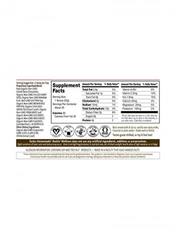 Total Body Nutritional Cacao Chocolate Smoothie And Shake Mix
