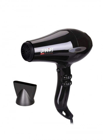 Folding Travel Hair Dryer Black/Silver