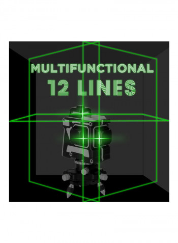Multi Functional 12 Line 3D Laser Level Set Multicolour
