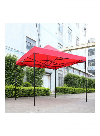 Waterproof Pop Up Shade Garden Tent Red 3x3m