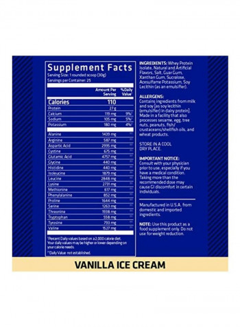 Zero Carb ISO Pro 100 Percent Whey Protein Isolate