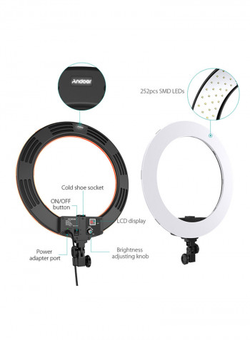 252-Piece LED Video Light Lamp Set 18inch White