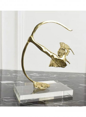 European Style Bow and Arrow knight Ornament White/Gold