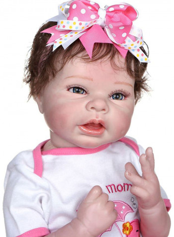 Reborn Lifelike Doll Set with T-shirt Trousers 49x14x23.5cm