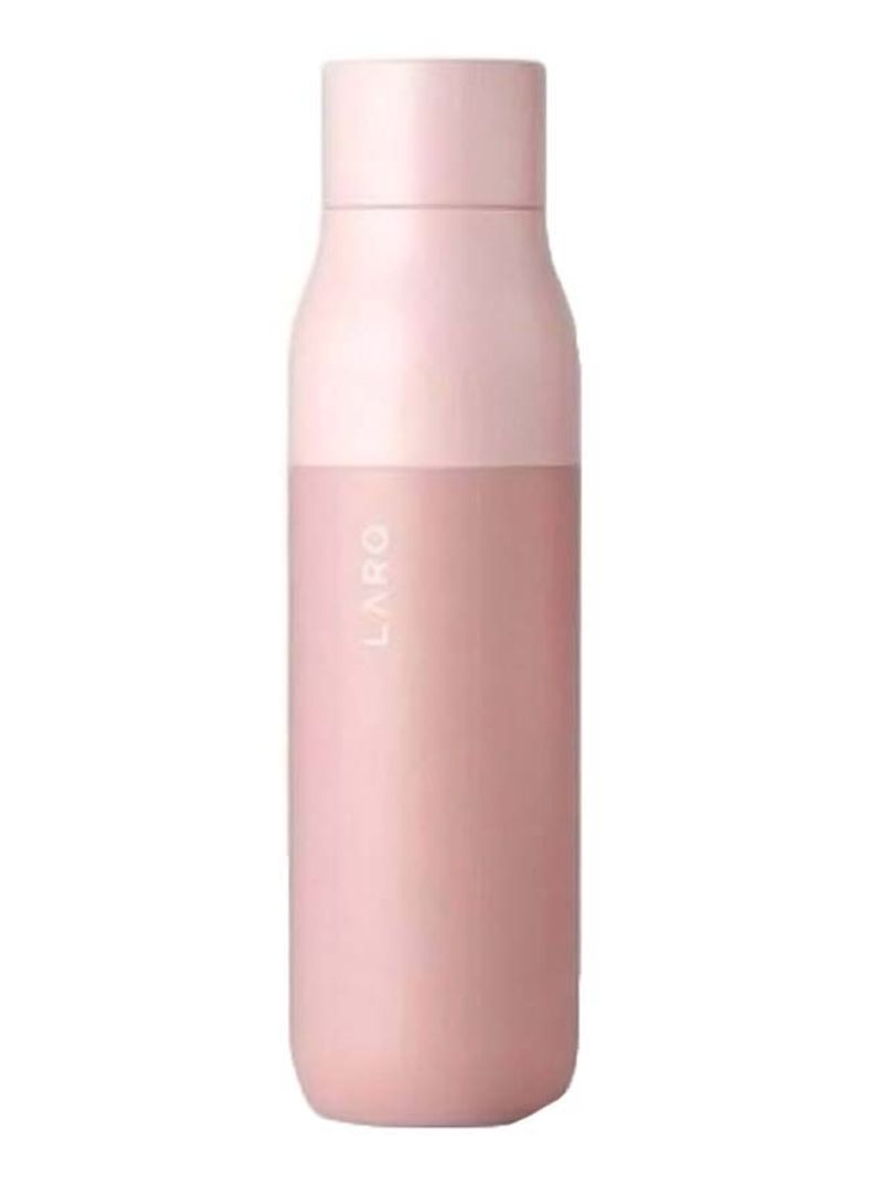 Self Cleaning USB Rechargeable Water Bottle Himalayan Pink 24.13 x 6.35cm