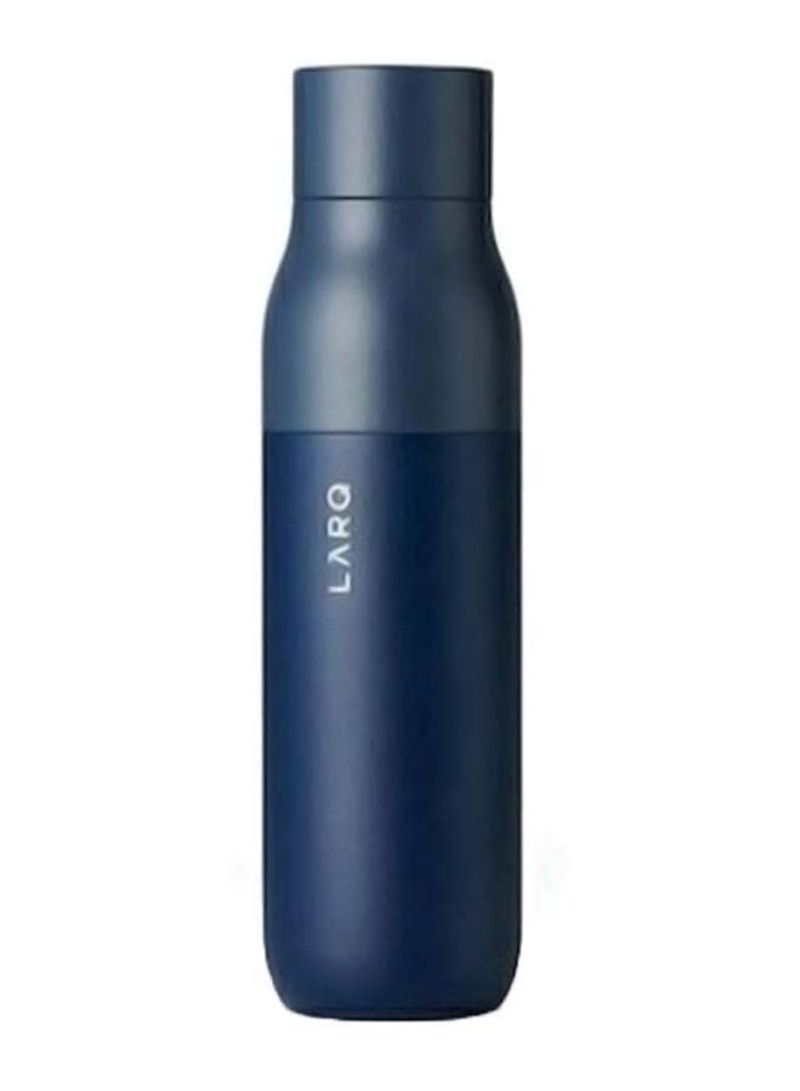 Self Cleaning USB Rechargeable Water Bottle Monaco Blue 9.6 x 2.7inch