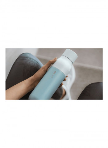 Self Cleaning USB Rechargeable Water Bottle Seaside Mint 9.6 x 2.7inch