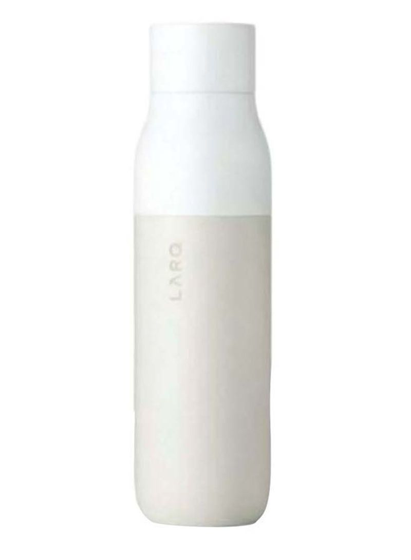 Self Cleaning USB Rechargeable Water Bottle Granite White 24.13 x 6.35cm