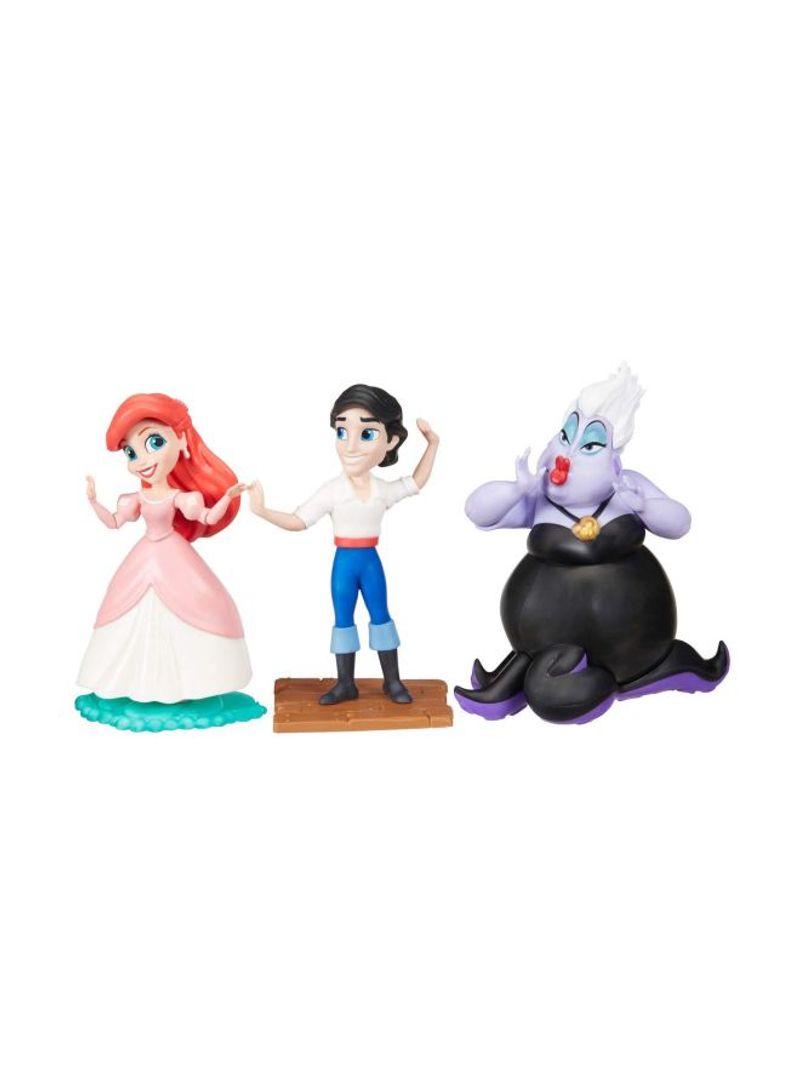 3-Piece Princess Comics Collection Ariel And Friends Poseable Figure DPPCCAAF