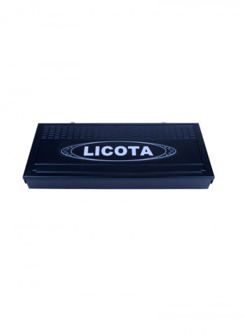LICOTA 40 PCS 3/8"DR.SOCKET SET & WRENCH SET Silver/Black 23x13x5centimeter