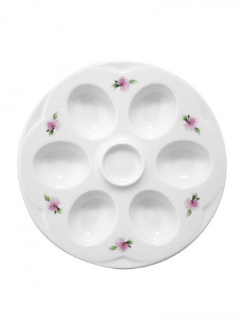 35-Piece Leonberg Porcelain Breakfast Set White/Green/Pink