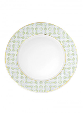 35-Piece Leonberg Porcelain Breakfast Set White/Green/Pink