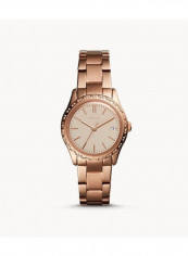 Women's Adalyn Three-Hand Rose-Tone Stainless Steel Strap Wrist Watch BQ3374