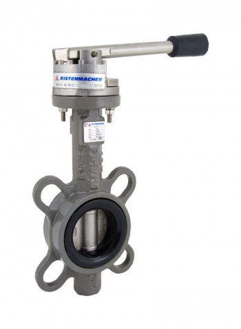 Butterfly Valve Dn 50 Lever For A150/Pn16/Pn10/10K Grey/Black 2inch
