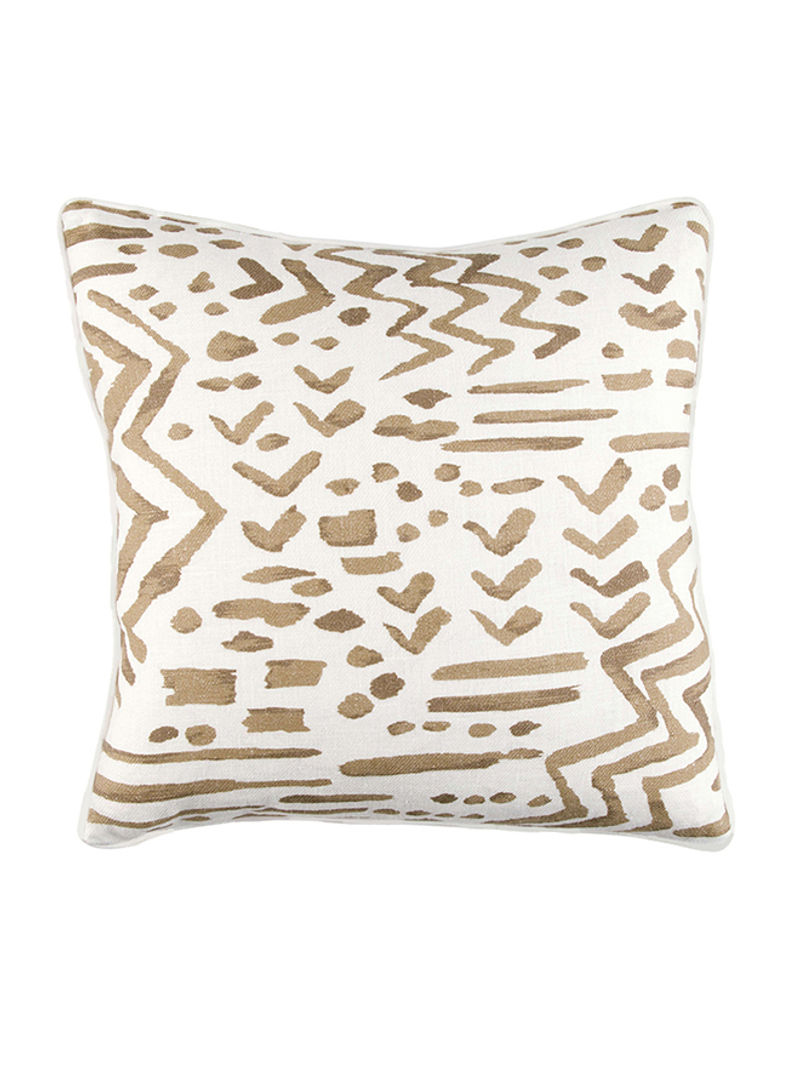 Cushion With Cover Beige/Brown 50x50cm