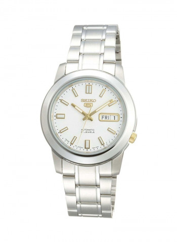 Men's Water Resistant Stainless Steel Analog Watch SNKK07J1