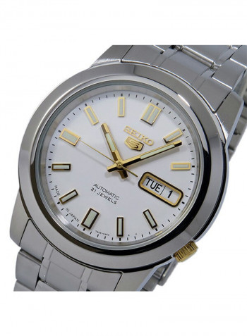Men's Water Resistant Stainless Steel Analog Watch SNKK07J1