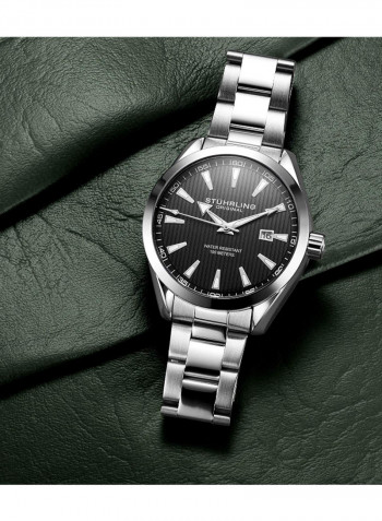 Men's Casual Stainless Steel Quartz Analog Wrist Watch 3953.1