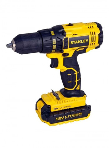 Heavy Duty Cordless Drill Black/Yellow 13millimeter