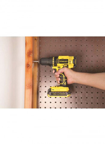 Heavy Duty Cordless Drill Black/Yellow 13millimeter