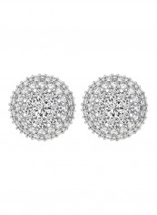 925 Sterling Silver Cubic Zirconia Studded Earring