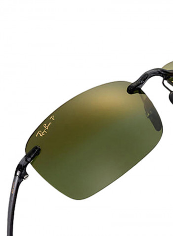 Men's Chromance Polarized Rectangular Sunglasses