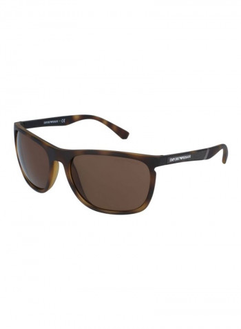 Men's UV-Protection Rectangular Sunglasses - Lens Size: 59 mm