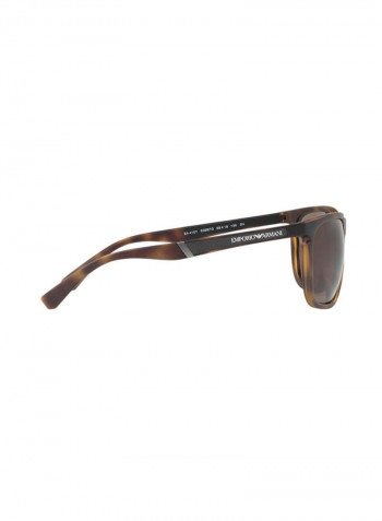Men's UV-Protection Rectangular Sunglasses - Lens Size: 59 mm