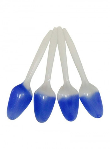 1000-Piece Colour Changing Spoon Set White/Blue 5inch
